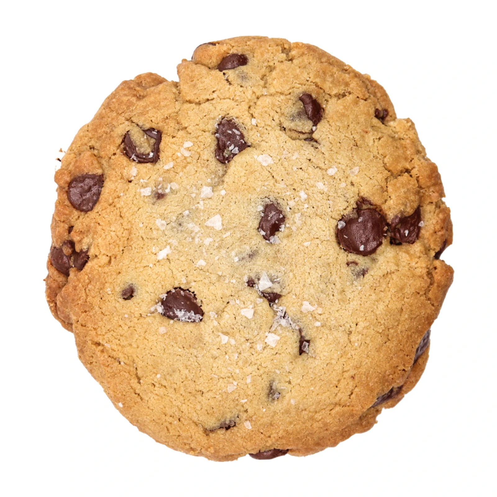 Jumbo brown butter chocolate chunk cookie with flaky sea salt