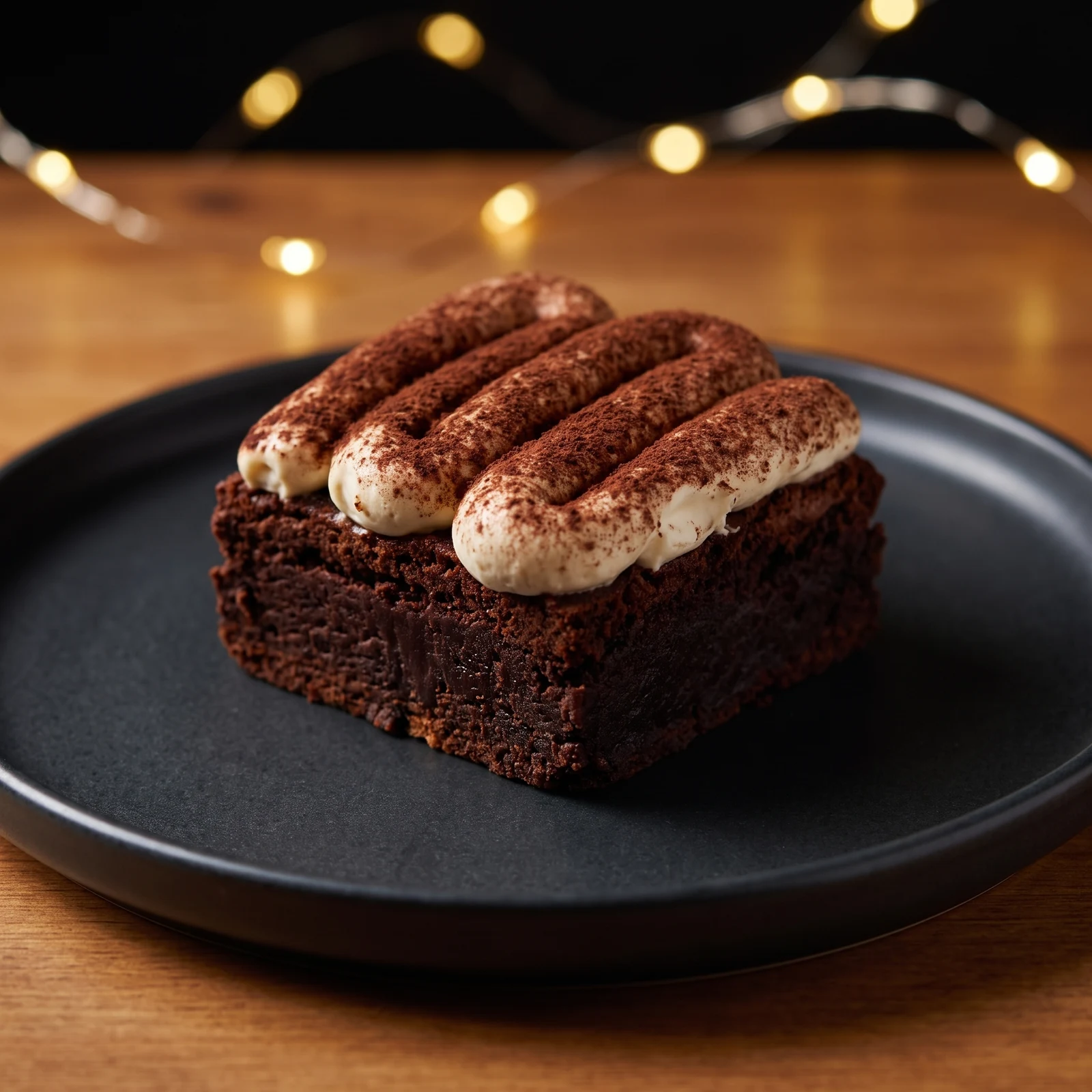 Tiramisu plated